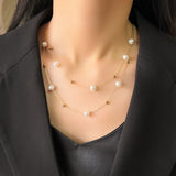 Vintage Baroque Pearl Double Layer Necklace – Jewelry Gift Ideas — 2