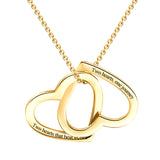 Personalized Customization Of Double Heart – Jewelry Gift Ideas — 3