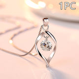 Zircon Twist Fashion Necklace Pendant – Jewelry Gift Ideas — 8