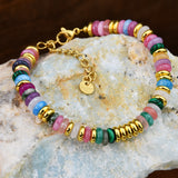 Dopamine Color Natural Stone Beaded Bracelet – Jewelry Gift Ideas — 2