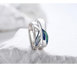 Original Bird And Fish Couple Ring Plated 925 – Gifts for Couples — 5