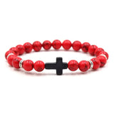 Tigereye White-barked Pine Obsidian Cross Men's – Jewelry Gift Ideas — 20