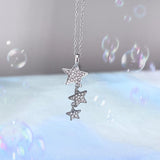 Sparkling Diamond Star Five Point Star Necklace – Jewelry Gift Ideas — 3