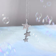 Sparkling Diamond Star Five Point Star Necklace – Jewelry Gift Ideas — 3