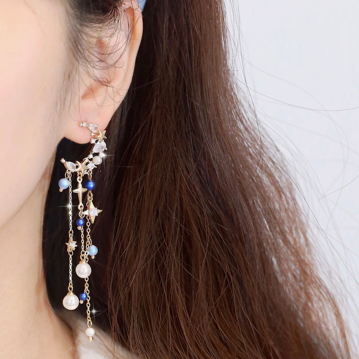 Fairy Long Tassel Thin Effect Eardrops – Birthday Gifts — 1