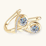 Women's Fashion Sterling Silver Moissanite Earrings – Stylish Gifts — 2