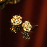 Light Luxury Drainage Three-dimensional Flower Earrings – Useful Gifts — 1