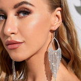 Bohemian Tassel Shiny Long Rhinestone-encrusted Earrings – Gift Ideas — 5