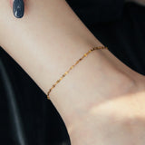 Simple Gold Plated Stainless Steel Anklets Lip Chain – Birthday Gifts — 2