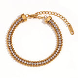 Three-layer Woven Twisted Chain Ball Bracelet – Jewelry Gift Ideas — 9