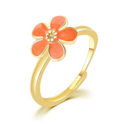 Creative Dripping Oil Flower Rotating Ring Women – Gifts for Her — 3