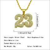 Men's Hip-hop 23 Digital Street Pendant Necklace – Jewelry Gift Ideas — 2