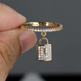 Crown Element Gold-plated Pendant Wedding Ring – Jewelry Gift Ideas — 19