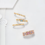 Sterling Silver Fashion OL Ring Female Double Color – Stylish Gifts — 4