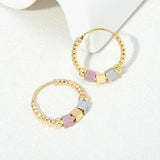 Hollow Rosette Earrings With Gold Contrast – Special Occasion Gifts — 6