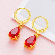 Women's 24K Gold-plated Zircon Earrings – Gifts for Her — 15