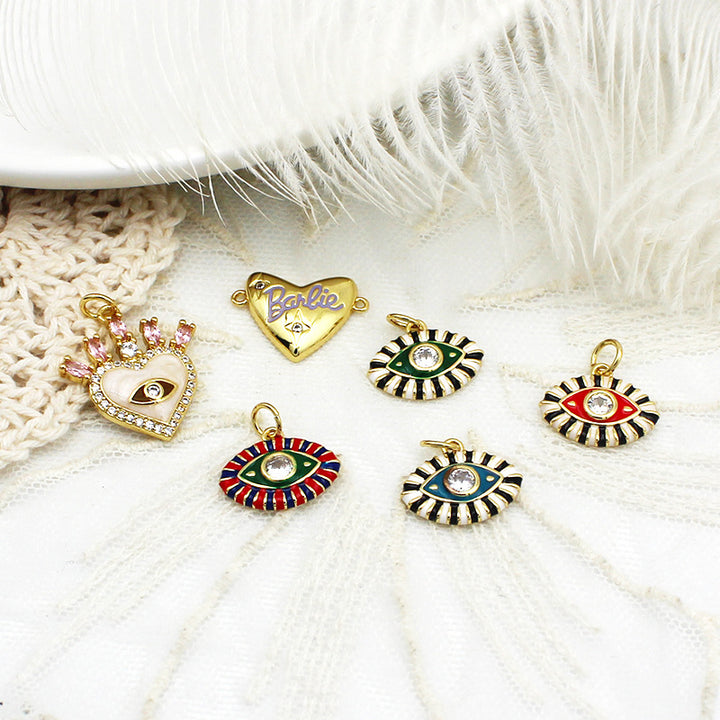 Trendy Micro-inlaid Oil Dripping Love Eyes – Jewelry Gift Ideas — 1