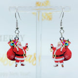 Cartoon Cute Santa Claus Acrylic Earrings – Practical Gifts — 5