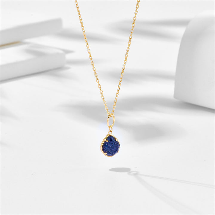 Women's Inlaid Natural Sandstone Pendant – Jewelry Gift Ideas — 1