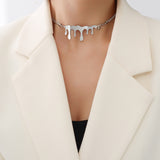 Niche Water Drop Element Necklace Clavicle Chain – Jewelry Gift Ideas — 5