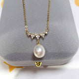 Natural Freshwater Pearl Pendant Wave Clavicle – Jewelry Gift Ideas — 2