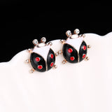 Japanese And Korean Retro Cute Fashion LADYBIRD Stud – Stylish Gifts — 5