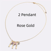 Personalized Mini Bar Birthday Stone Necklace – Jewelry Gift Ideas — 11