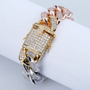 Men's Full Zircon Jewelry Buckle Cuban Chain – Jewelry Gift Ideas — 1