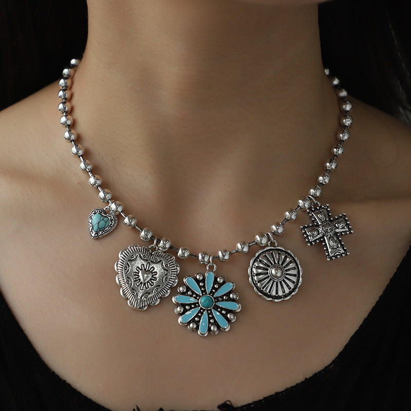Personalized Turquoise Wax Rope Necklace Embossed – Jewelry Gift Ideas — 1