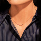 Rainbow Crystal Necklace Collarbone Chain – Jewelry Gift Ideas — 1