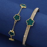Lucky Five Petal Flower Bracelet Women's – Jewelry Gift Ideas — 9