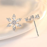 Fashion Personality Zircon Snowflake Earrings Women – Stylish Gifts — 4