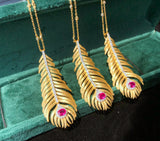 Light Luxury 925 Silver Brushed Feather Pendant – Jewelry Gift Ideas — 3
