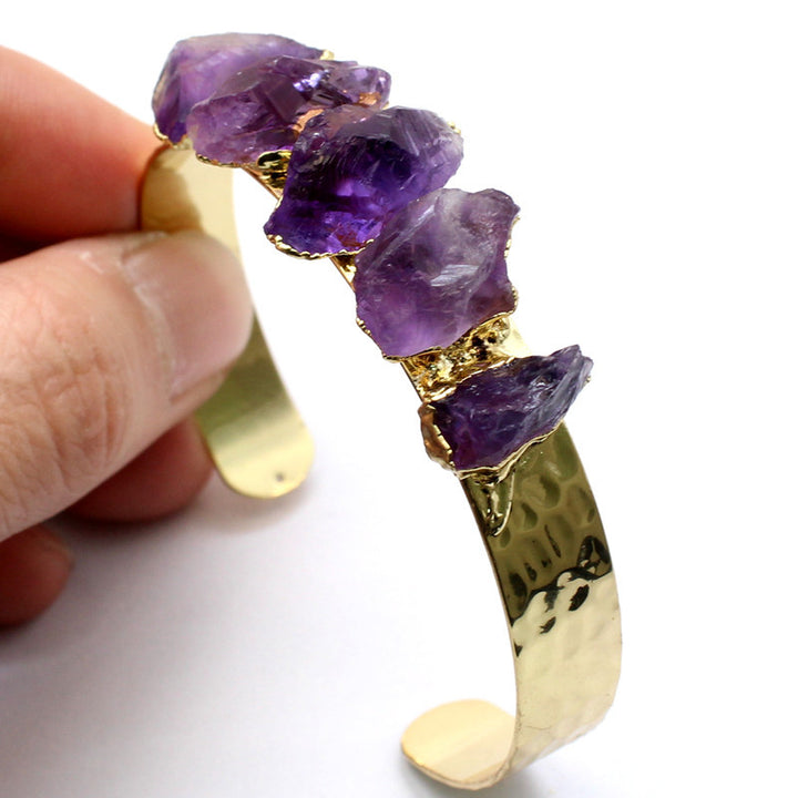 Amorphous Amethyst Bracelet Crystal – Jewelry Gift Ideas — 1