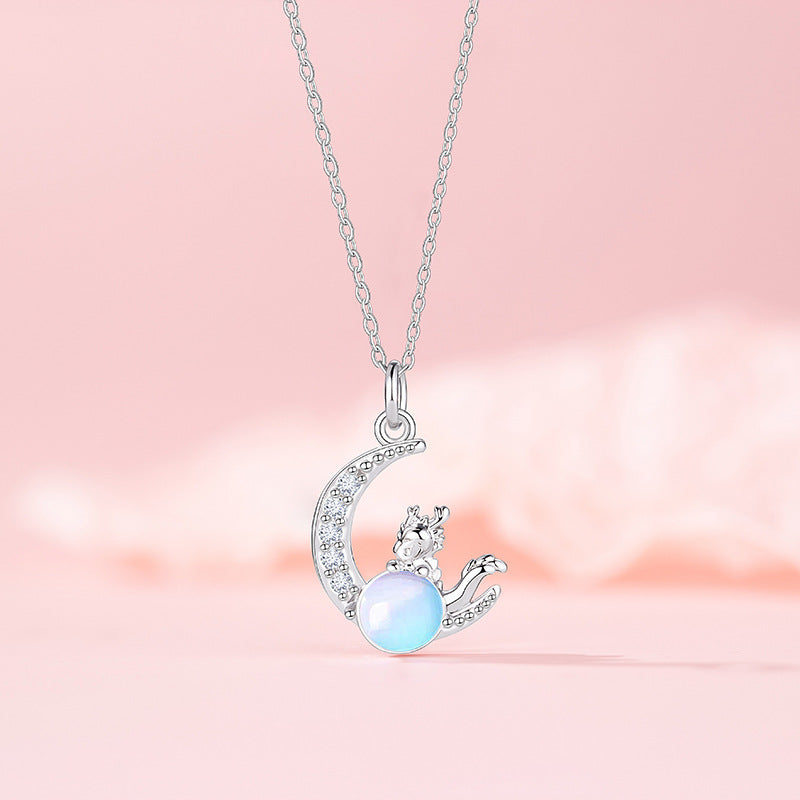 Original Moon Dragon Necklace For Women Niche – Jewelry Gift Ideas — 1