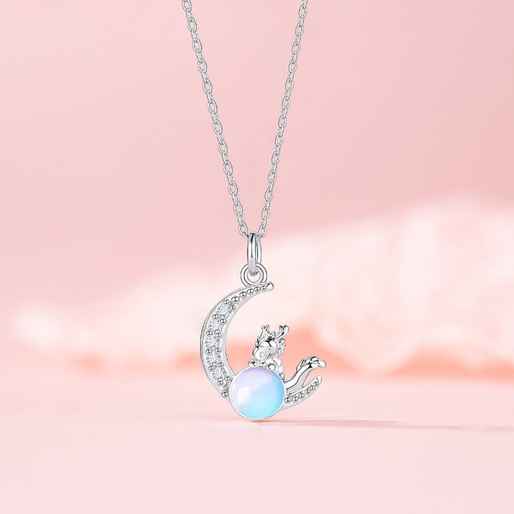 Original Moon Dragon Necklace For Women Niche – Jewelry Gift Ideas — 1