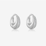 S925 Sterling Silver Earrings Zircon Simple And Light – Stylish Gifts — 7
