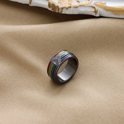 Temperament Fashion Large Ring Trend Rainbow – Stylish Gifts — 2