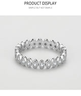 Female S925 Silver Lucky Eye Diamond-studded Ring – Gifts for Her — 7