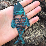 Ethnic Retro Big Fish Long Necklace Cotton Linen – Jewelry Gift Ideas — 3
