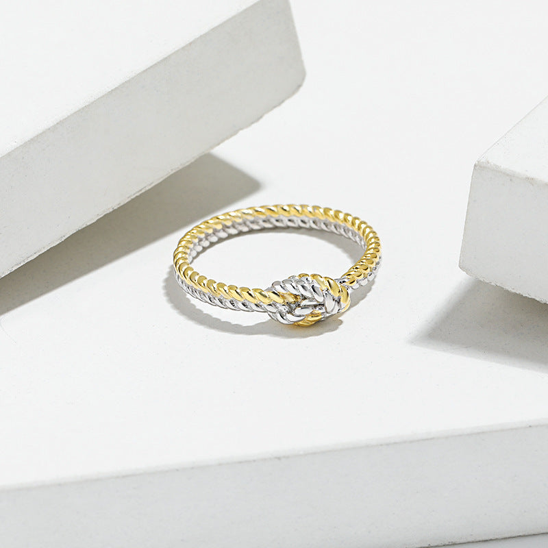 Braid Buckle Ring Female Simple – Gifts for Her — 1