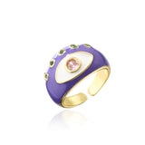 Fashion Oil Dripping Geometric Ring – Stylish Gifts — 2