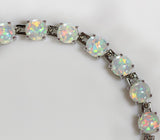 Silver Plated Oval Opal Bracelet Women's Jewelry – Jewelry Gift Ideas — 5