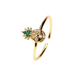 Cute Fruit Zircon Copper Ring Simple – Meaningful Gifts — 5