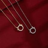 Round Oxhorn With Diamond Calf Necklace – Jewelry Gift Ideas — 5