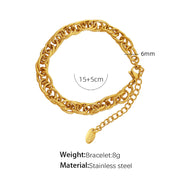 Woven Ring Buckle Titanium Steel Bracelet – Jewelry Gift Ideas — 5