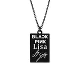 KPOP Jisoo Lisa Jennie Rose Signature ID Pendant – Jewelry Gift Ideas — 10