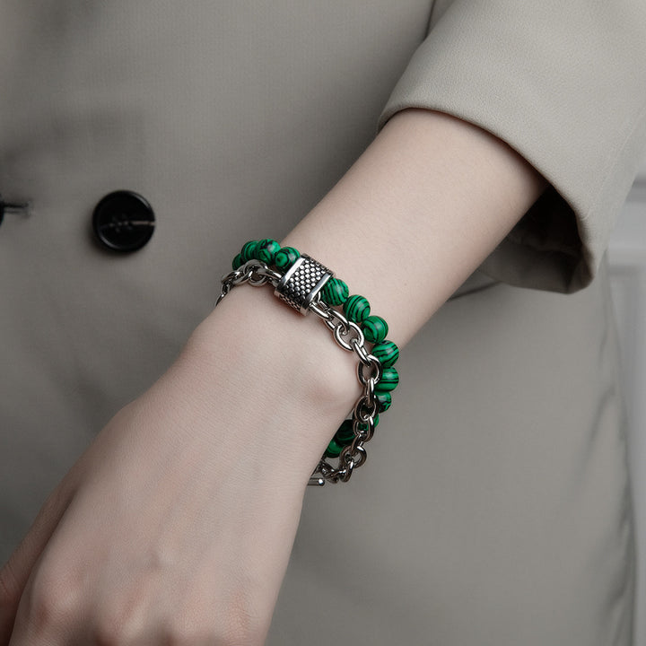 Cool Wind Natural Stone Bead Bracelet For Men – Jewelry Gift Ideas — 1