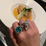 French Vintage Emerald Ring With Luxurious – Everyday Gifts — 3