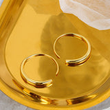 Sterling Silver Simple Temperament O Earrings – Practical Gifts — 5